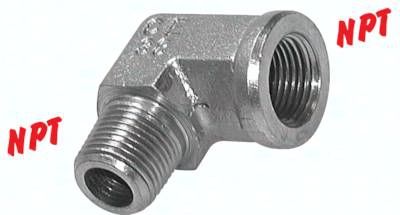 90°-Einschraubwinkel NPT 1/4", V4A