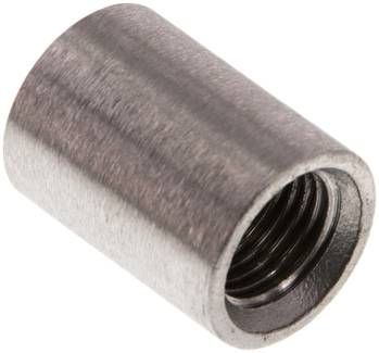 Rundmuffe Rp 1/4"-Rp 1/4", 16 bar 1.4408