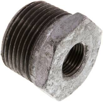 Reduziernippel R 1"(AG)-Rp 3/8"(IG), 25 bar Temperguss verzinkt