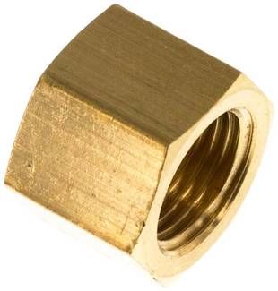 Verschlusskappe G 1/8", 16 bar Messing
