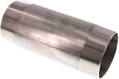 Rohrdoppelnippel R 3"-200mm, 20 bar 1.4571