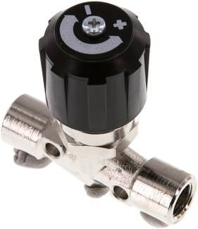 Nadel-Absperrventil, Messing vernickelt, G 1/8", PN 18