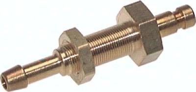 Schott-Kupplungsstecker (NW2,7) 3mm Schlauch, Messing