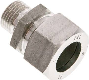 Gerade Schneidringverschr. 22 L-G 1/2", 1.4571