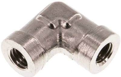 90°-Winkel M 5 (IG), 16 bar Messing vernickelt