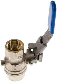 Messing-Kugelhahn mit Entlüf-tungsbohrung G 1/2", PN 14