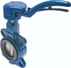 Zwischenflansch-Klappe DN50/PN16 GG25/GGG40 polyamidbeschichtet/EPDM