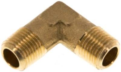 90°-Winkel R 1/8" (AG), 16 bar Messing