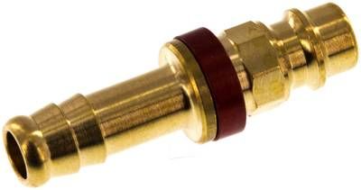 Kupplungsstecker (NW7,2) 9mm Schlauch, rot, Achteck SW12