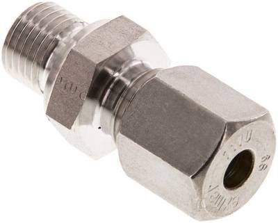 Gerade Schneidringverschr. 6 S-G 1/4", Klemmring 1.4571 (NC)