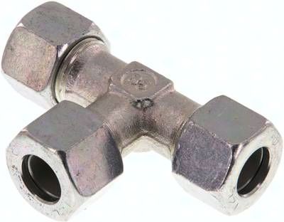 T-Schneidringverschraubung 12 L, Stahl verzinkt