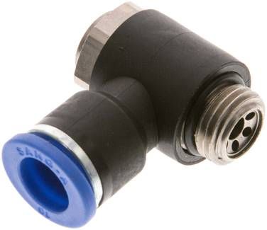 Winkel-Drosselrückschlag-ventil G 1/2"-8mm,abluftregelnd (Standard)