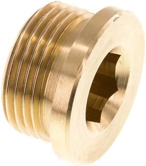 Verschlussstopfen Innenskt. G 3/4", 16 bar Messing