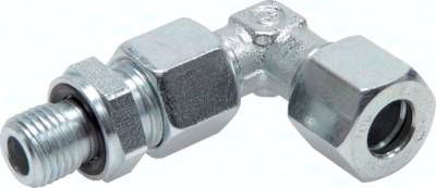 Einstellb. Winkel-Schneidring-verschr. 12 S-G 3/8", Stahl verzinkt