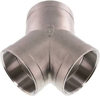 Y-Stück Rp 3" (IG), 16 bar 1.4408