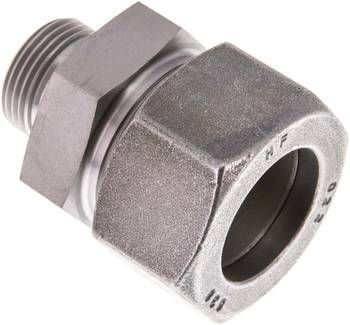 Gerade Schneidringverschr. 38 S-G 1", Stahl verzinkt