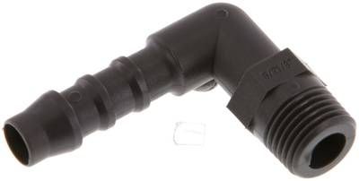 Winkel-Gewindetülle R 1/8"-6mm, PA 6