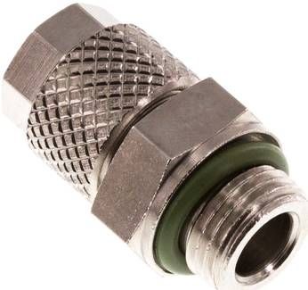 Gerade Verschraubung G 1/8"-6 x 4mm, Messing vernickelt