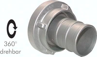 Storz-Kupplung 38mm Schlauch 38, Aluminium (geschmiedet)