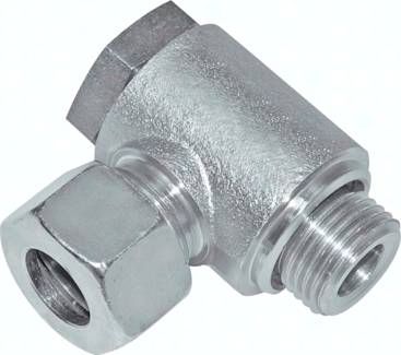 Winkel-Schwenkverschraubung 12 L-M 16 x 1,5, Stahl verzinkt