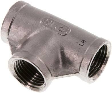 T-Stück Rp 1/2" (IG), 10 bar 1.4408