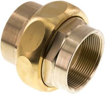 Verschraubung flach dichtend Rp 2" (IG),16 bar Messing