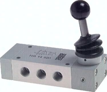 5/2-Wege Handhebelventil mit Raste G 1/4"
