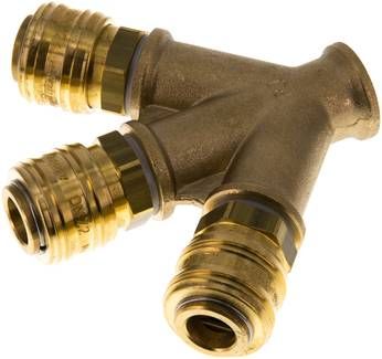 3-fach-Luftweiche mit Kupplungsdosen, G 3/8" (IG)