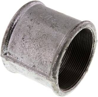 Rundmuffe Rp 2 1/2"-Rp 2 1/2", 25 bar Temperguss verzinkt