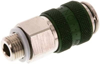 Kupplungsdose (NW5) G 1/8"(AG), Messing vernickelt