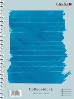 Collegeblock, DIN A4, liniert, 5er Pack