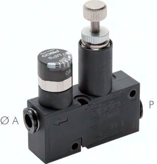 Druckregler 6-6mm, mit Manometer, IQS-Standard