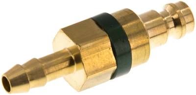 Kupplungsstecker (NW5) 6mm Schlauch, Messing