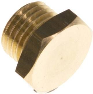 Verschlussstopfen Außenskt. G 1/4", 16 bar Messing