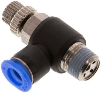 Mini-Winkel-Drosselrückschlag-ventile R 1/8"-6mm