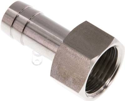 Aufschraub-Schlauchtülle G 1/2"-13mm, 40 bar 1.4571