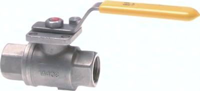 Edelstahl-Kugelhahn, DVGW, Rp 3/4", PN 100