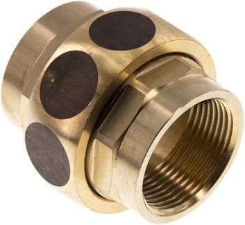 Verschraubung kon. dichtend Rp 1 1/4" (IG),16 bar Messing