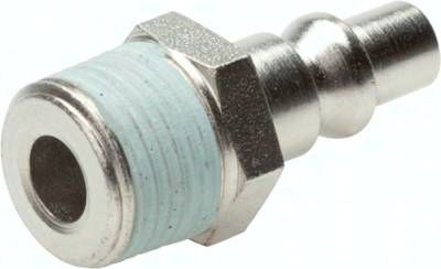 Kupplungsstecker (ARO/ORION) G 1/4"(AG), Stahl gehärtet & vernickelt