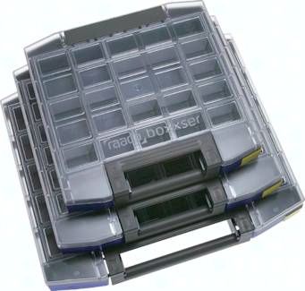 Sortimentsbox, Grundbox inkl. Einsätze, 298 x 284 x 55 mm