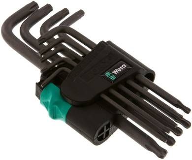 Winkelschlüssel, Torx 9tlg., Kugelkopf