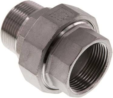 Verschraubung flach dichtend Rp/R 1 1/4" (IG/AG)