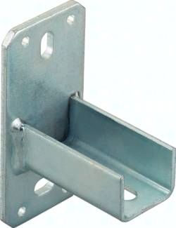 FISCHER Sattelflansch SF, längs, Stahl verzinkt