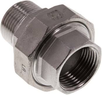 Verschraubung flach dichtend Rp/R 1" (IG/AG)
