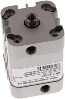 ISO 21287-Zylinder, doppeltw., Kolben 32mm, Hub 25mm