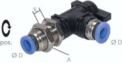 Schott-Winkel-Absperrhahn 6mm, IQS-Standard