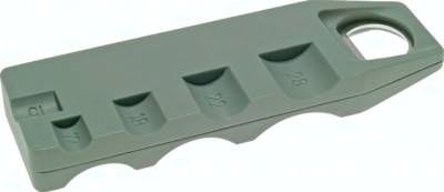 Pressfitting, Schablone für Kupferrohre 12 - 54 mm