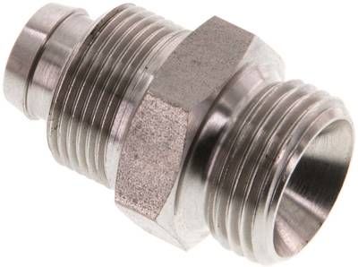 Gerades Gewindestück G 3/8"-12 x 10mm, 1.4571 ohne Mutter