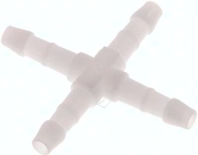 Kreuz-Schlauchverbinder 4mm, POM
