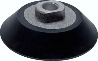 Flachsauger, 50x4,0mm, G 1/8", CR (schwarz)